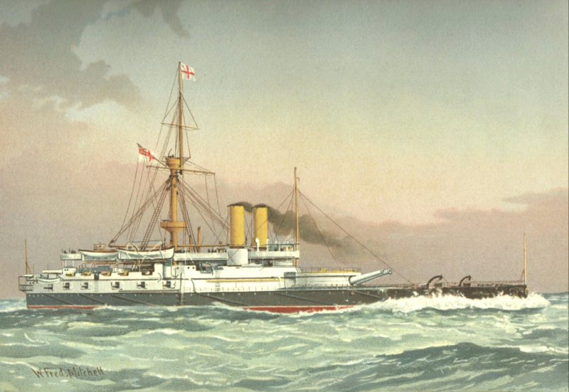 HMS_Victoria_(1887)_William_Frederick_Mi