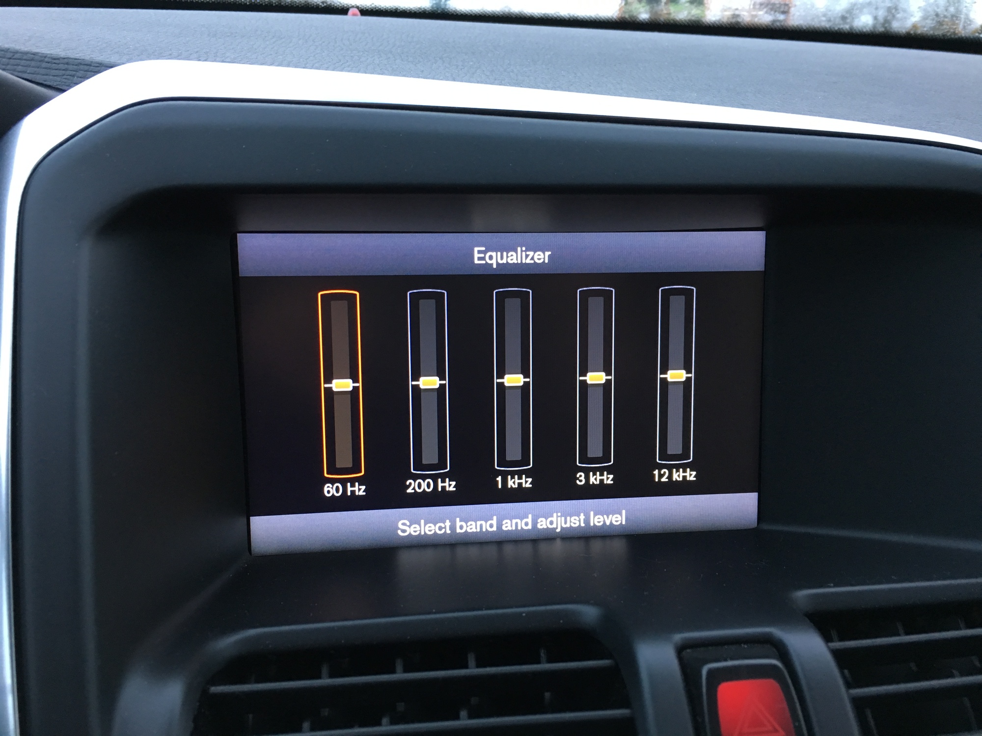 Equalizer Settings for High Performance audio system